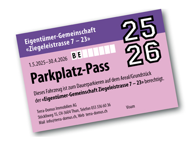 Parkplatzpass
